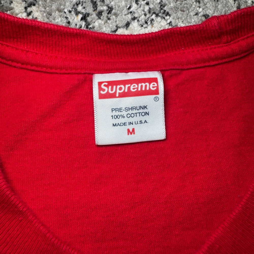 Supreme Red Graffiti Logo T-Shirt (Size M) - Picture 3 of 3